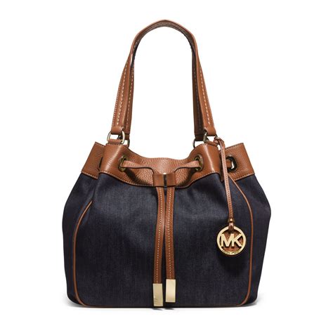 michael kors handbag collection|michael kors denim handbag.